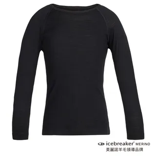 Icebreaker Oasis BF200 兒童款美麗諾羊毛保暖貼身長褲/小朋友衛生衣 104503 001 黑 歷史價格詳細信息