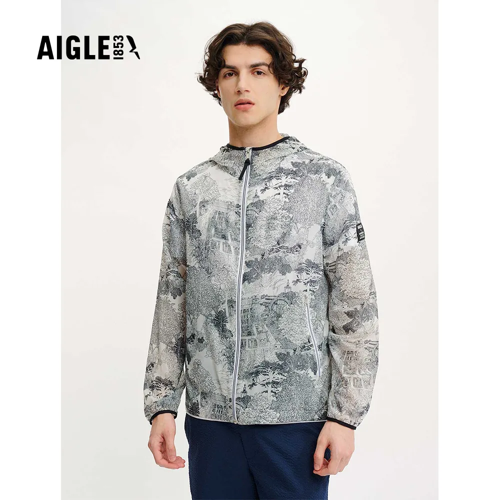 AIGLE x FAGUO  男 聯名防潑外套(AG-FN265A058)-寶藍 歷史價格詳細信息