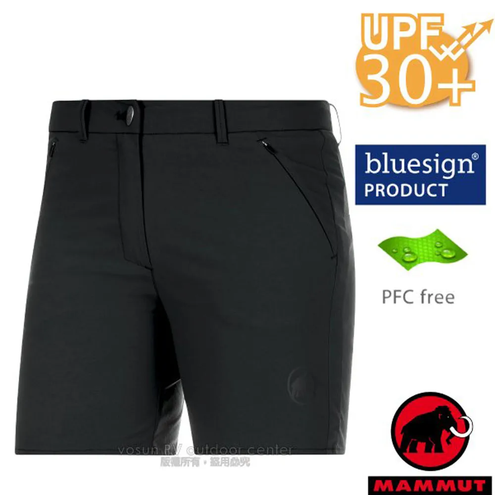 【Mammut 長毛象】Hiking Shorts 經典健行短褲 黑色 女款 #1023-00131 歷史價格詳細信息