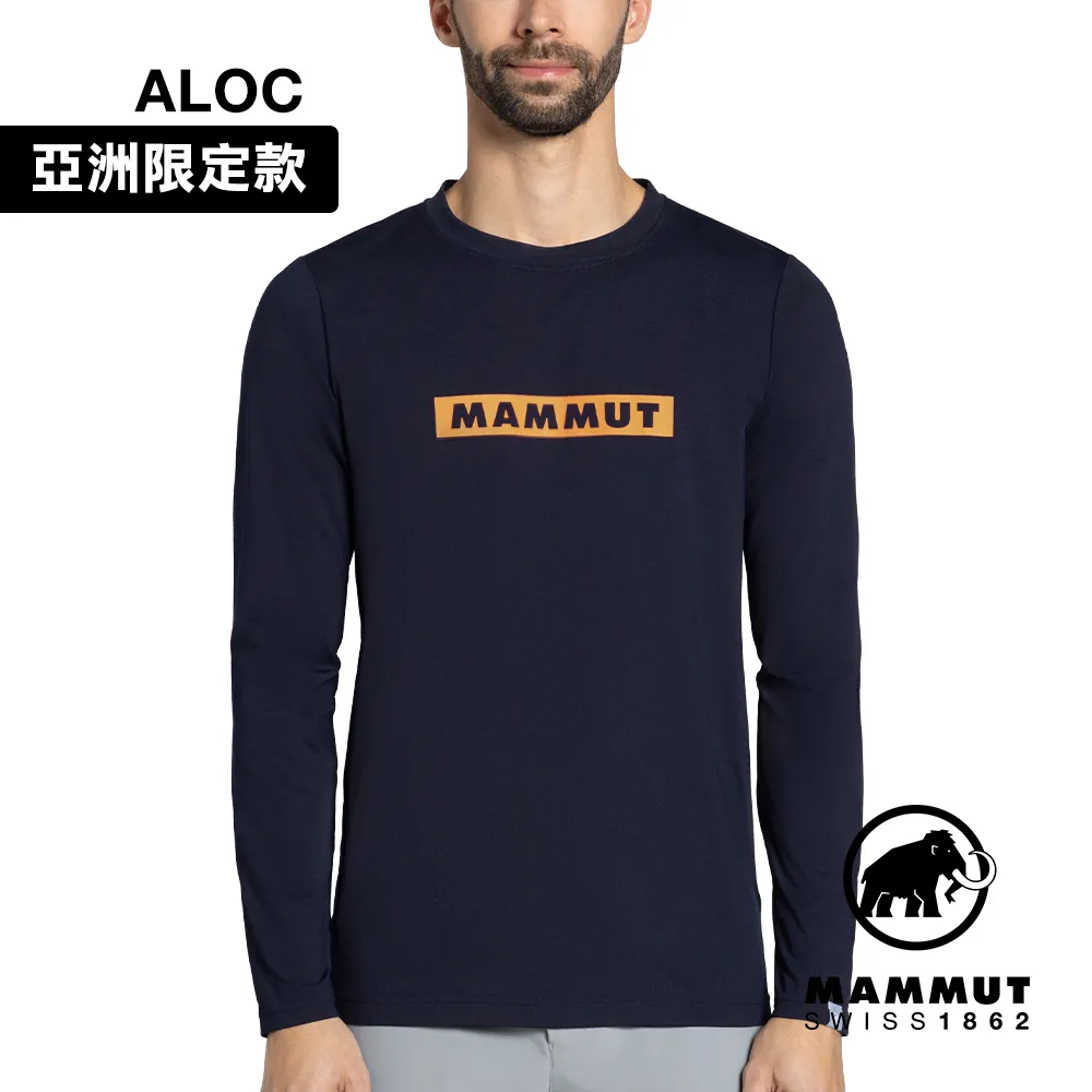 【Mammut 長毛象】QD Logo Print LS T-Shirt AF 快乾LOGO長袖T恤 黑色PRT1 男款 #1016-01030 歷史價格詳細信息