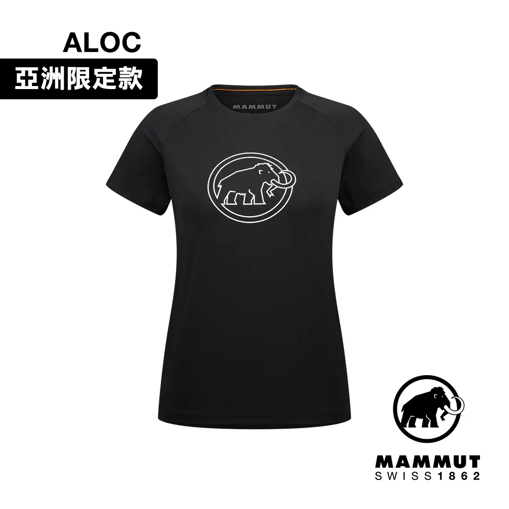 【長毛象】女款 QD Logo Print AF 吸濕快乾彈性圓領短袖排汗衣_1017-02021-3666 日落紅 PRT3 歷史價格詳細信息