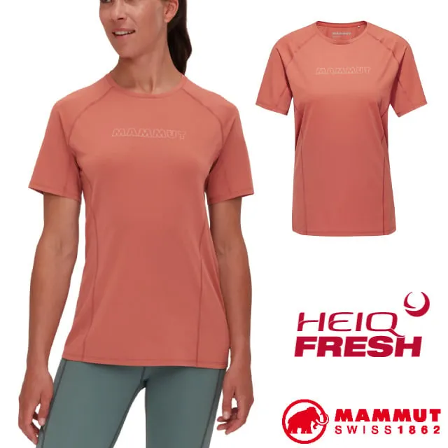 【MAMMUT 長毛象】女 Selun FL T-Shirt Logo 機能防曬短袖T恤.圓領吸/1017-05060-3770 石英粉 歷史價格詳細信息