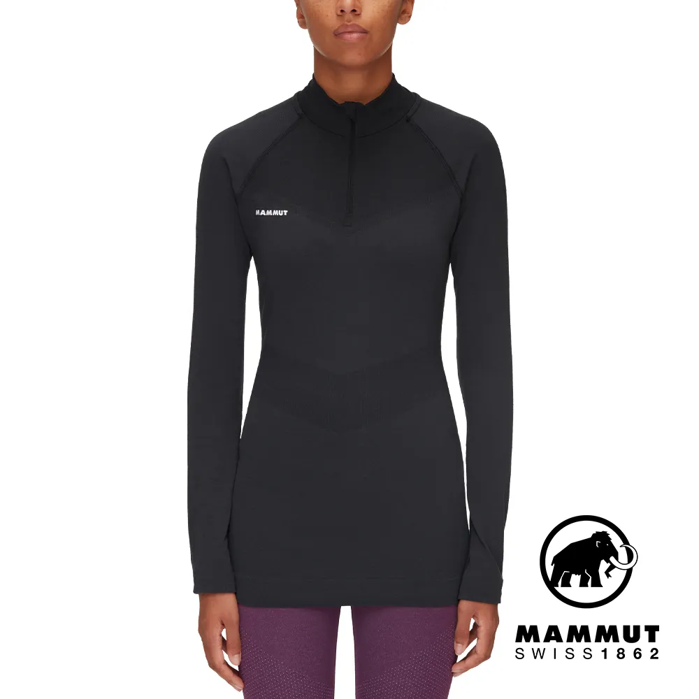 【Mammut 長毛象】Trift Half Zip Longsleeve W 羊毛混紡立領拉鍊長袖排汗衣 海洋藍 女款 #1016-01060 歷史價格詳細信息