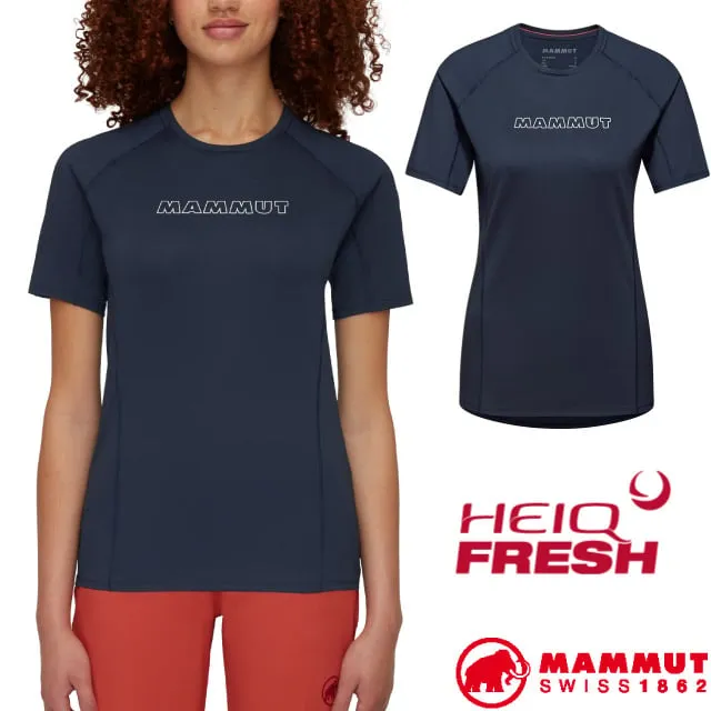 【MAMMUT 長毛象】女 Selun FL T-Shirt Logo 機能防曬短袖T恤.圓領吸/1017-05060-3770 石英粉 歷史價格詳細信息