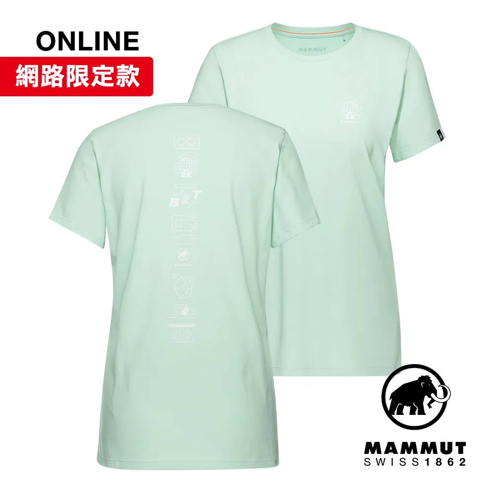 【Mammut 長毛象】Massone T-Shirt Women Crag 有機棉短袖T恤 黑色 女款 #1017-05240 歷史價格詳細信息
