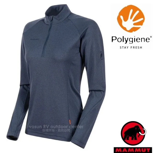 【MAMMUT 長毛象 女 Aegility Half Zip AF 半拉鍊長袖排汗衣《火熱紅》】1016-00720 歷史價格詳細信息