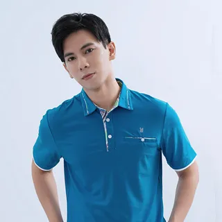 遊遍天下 男款抗UV吸濕排汗機能格紋POLO衫GS1017暗紫 歷史價格詳細信息