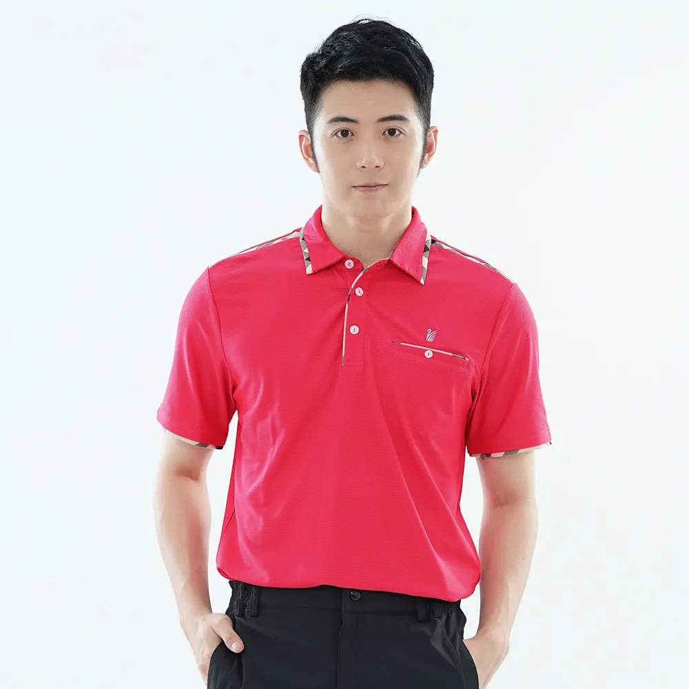 遊遍天下 男款抗UV吸濕排汗機能格紋POLO衫GS1017暗紫 歷史價格詳細信息