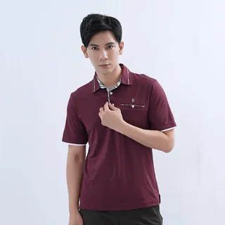 遊遍天下 男款抗UV吸濕排汗機能格紋POLO衫GS1017暗紫 歷史價格詳細信息