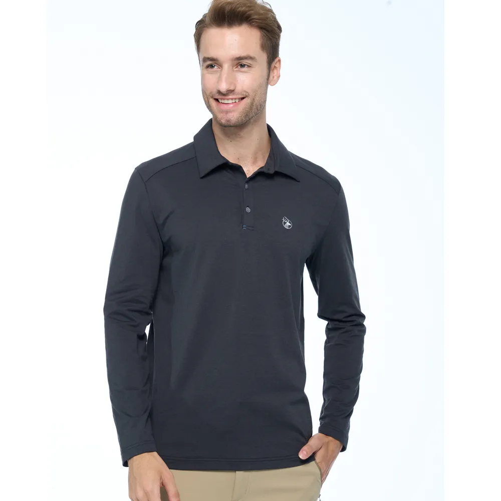 【wildland 荒野】男 彈性雙色POLO針織上衣『海藍』0A91620 歷史價格詳細信息