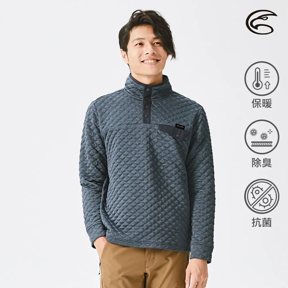 ADISI 男半門襟抗靜電紗(胸前貼袋)透氣快乾長袖上衣AL2321037 (S-XL) 雙色海青 歷史價格詳細信息