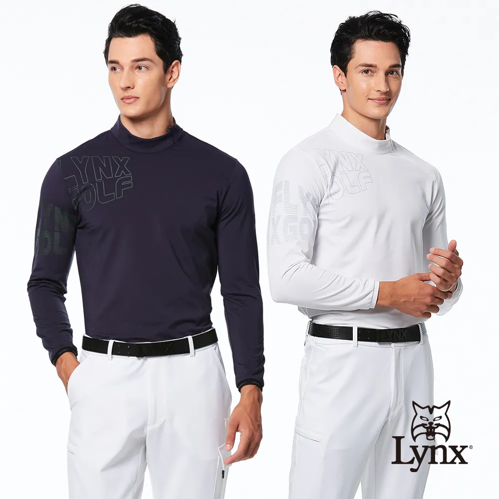 【Lynx Golf】男款吸排抗UV合身版Lynx英文圖樣短袖立領POLO衫/高爾夫球衫(三色) 歷史價格詳細信息