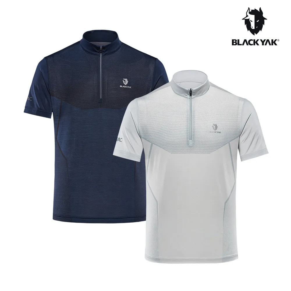 【BLACK YAK】男半高領素面長袖上衣[麻花灰]長袖上衣BYIA2MC70293 歷史價格詳細信息