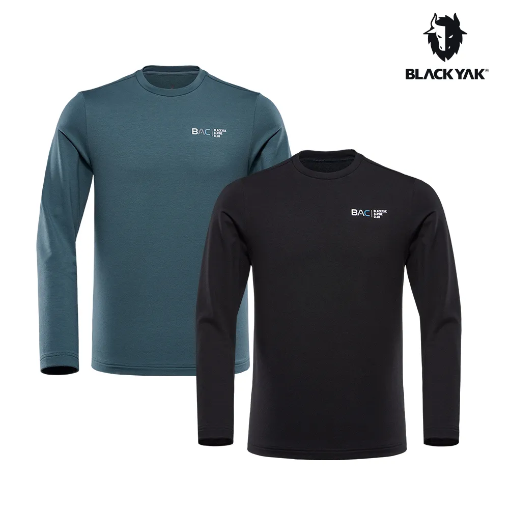 【BLACKYAK】女 圓領長袖上衣(海軍藍/麻花灰)-秋冬|運動上衣 登山 機能服 運動服|BYAB2WC704 歷史價格詳細信息