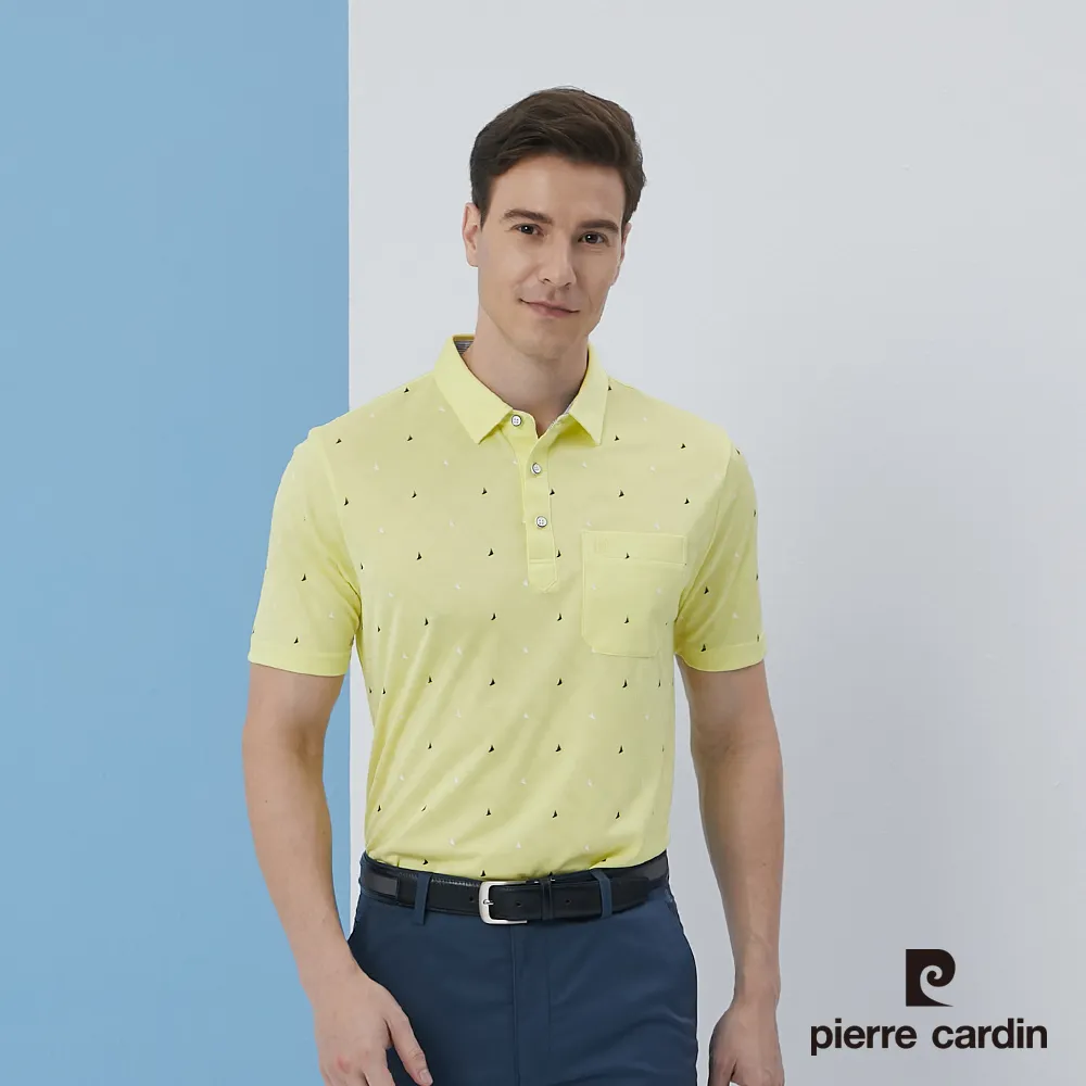 【pierre cardin 皮爾卡登】 男裝吸濕排汗定位橫條短袖polo衫-深藍色 (5217292-38) 歷史價格詳細信息