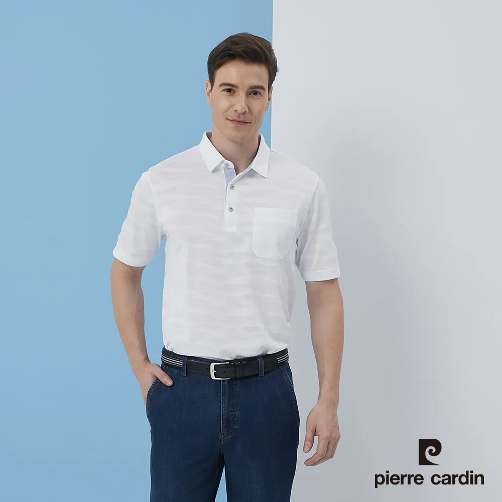 【pierre cardin 皮爾卡登】 男裝吸濕排汗定位橫條短袖polo衫-深藍色 (5217292-38) 歷史價格詳細信息