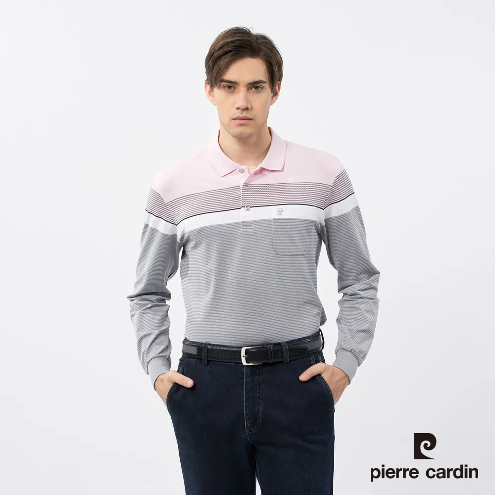【pierre cardin 皮爾卡登】 男裝定位橫條短袖POLO衫-水藍色 (5217260-35) 歷史價格詳細信息