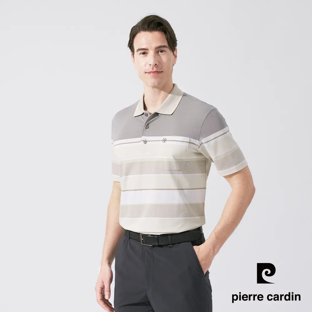 【pierre cardin 皮爾卡登】男款 TOP定位橫條短袖POLO衫-紫色 (5237293-25) 歷史價格詳細信息
