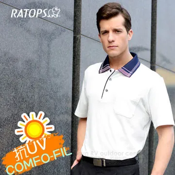 【RATOPS】男短袖POLO 無亮光紗格子布COOLMAX系列/DB8118 深鐵灰 歷史價格詳細信息