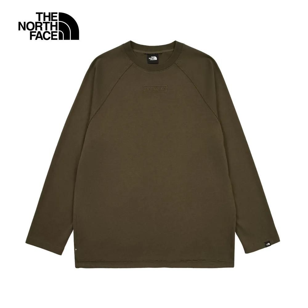 The North Face北面男女款灰色純棉舒適大尺寸品牌印花長袖T恤｜8ATC1I4 歷史價格詳細信息