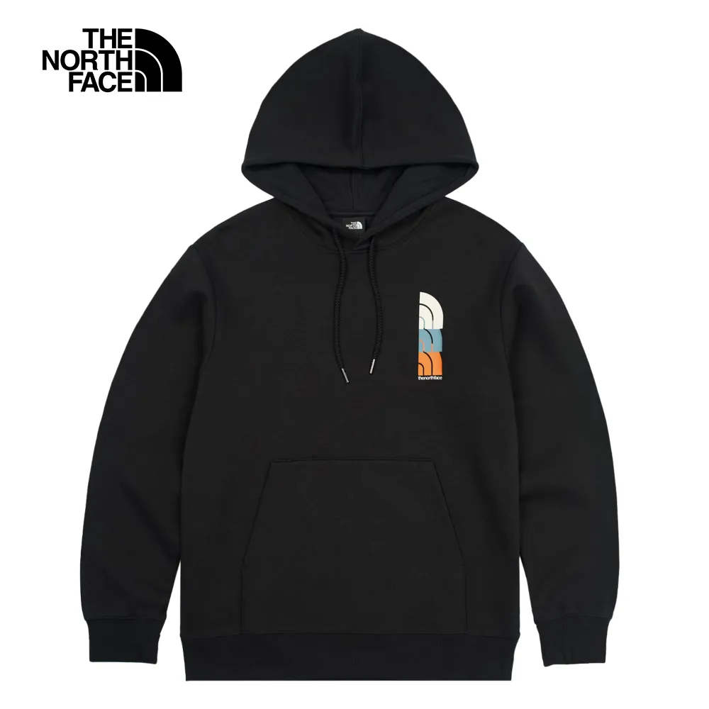The North Face北面男款黑色經典品牌印花設計長袖帽T｜8ATAJK3 歷史價格詳細信息