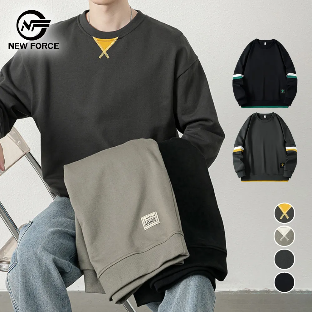 (NEW FORCE) 大碼日常運動休閒束口褲-2色可選 歷史價格詳細信息