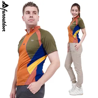 【 戶外趣 】情侶款超輕彈跳色拼接柔軟舒適雙穿連帽防曬外套 ( D1703 三色選) 歷史價格詳細信息