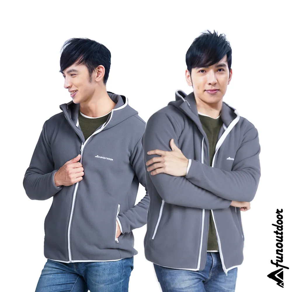 【戶外趣】男款連帽厚磅極地禦寒保暖帽T(LA4401 灰白/淺藍) 歷史價格詳細信息