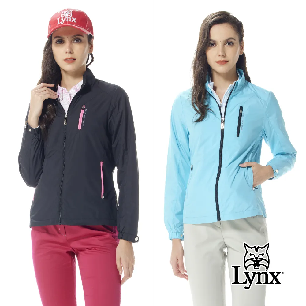 【Lynx Golf】女款內刷毛保暖舒適反光印花設計拉鍊口袋長袖可拆式連帽外套(二色) 歷史價格詳細信息