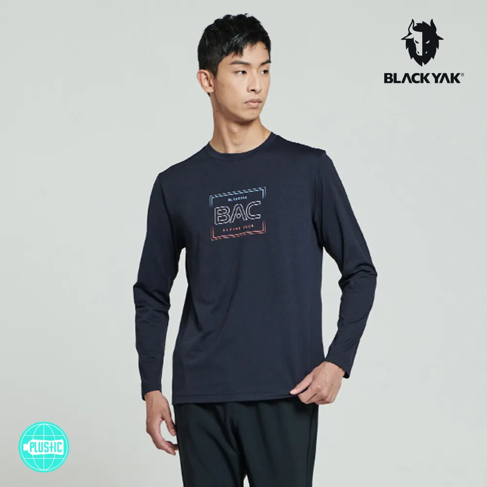 【BLACKYAK】女 圓領長袖上衣(海軍藍/麻花灰)-秋冬|運動上衣 登山 機能服 運動服|BYAB2WC704 歷史價格詳細信息