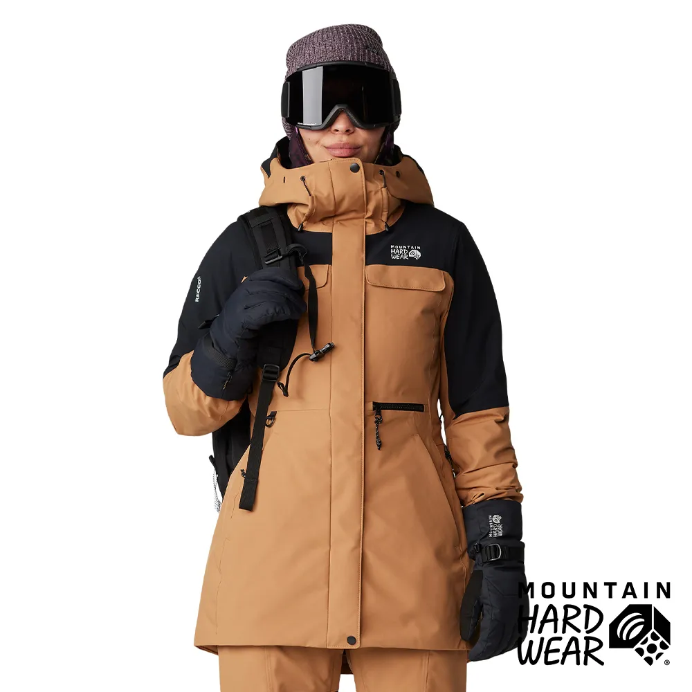 【Mountain Hardwear】Powder Maven Jacket 滑雪防水化纖連帽外套 女款 滿銅紅土/黑 #2092901 歷史價格詳細信息