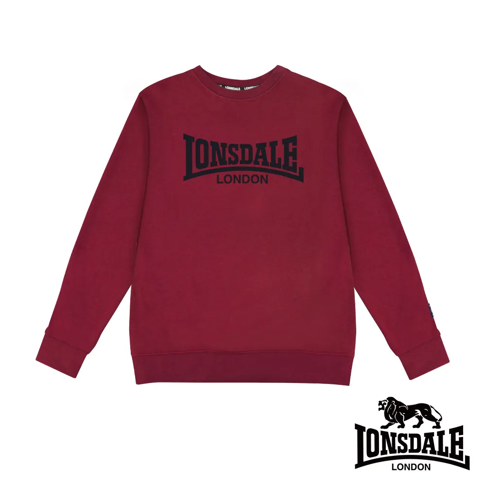 LONSDALE 英國小獅  經典LOGO長袖大學T恤-紅色 LT250015 歷史價格詳細信息