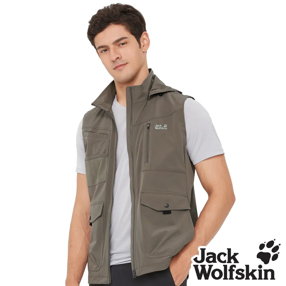 【Jack Wolfskin 飛狼 】男 可拆帽多口袋立領背心 釣魚背心『深棕』 價格比較,價格查詢,歷史價格詳細信息