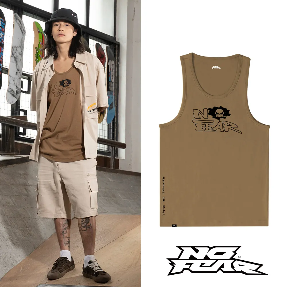 NO FEAR LIBER系列-圓領骷顱無袖T恤-白色 NF004 歷史價格詳細信息