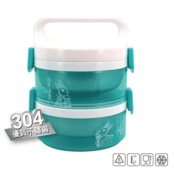 安妮兔 304北歐深型雙層便當盒(1000ml+700ml) UP-D53 歷史價格詳細信息