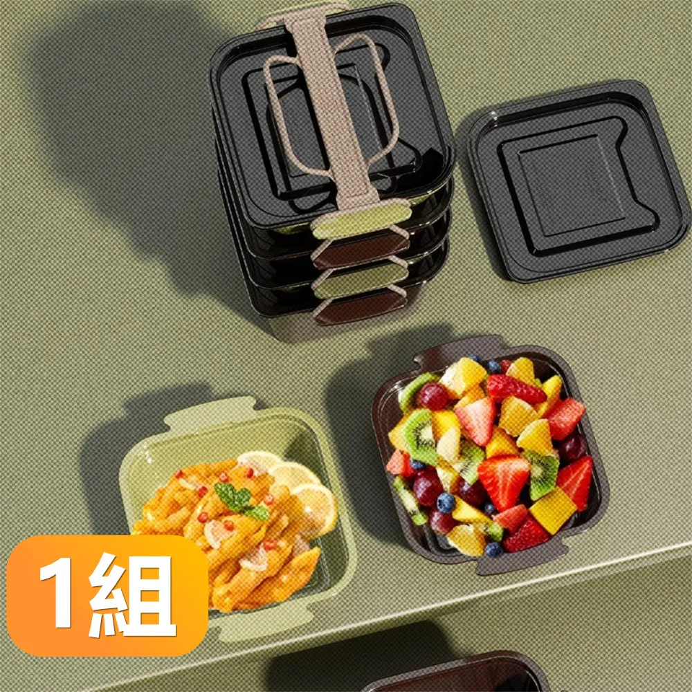 外出戶外野餐水果便當盒子便攜式手提加厚保鮮盒密封手提保鮮盒 歷史價格詳細信息