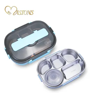 【MASIONS 美心】 304不鏽鋼分隔保溫便當盒-五格(附餐具湯碗)-一入 歷史價格詳細信息