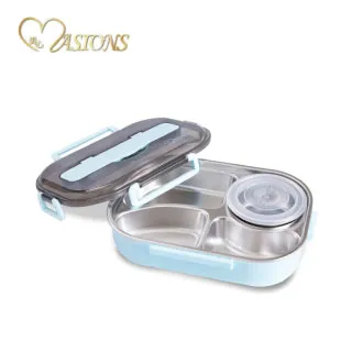 【MASIONS 美心】可微波 PREMIUM 皇家316不鏽鋼分隔保溫便當盒 五格 2入組(附不鏽鋼餐具/雙層湯碗) 歷史價格詳細信息