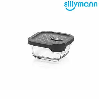 【韓國sillymann】 正方型三件組-100%鉑金矽膠微波烤箱輕量玻璃保鮮盒組-灰 歷史價格詳細信息