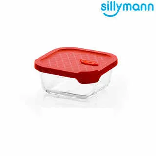 【韓國sillymann】 正方型三件組-100%鉑金矽膠微波烤箱輕量玻璃保鮮盒組-灰 歷史價格詳細信息