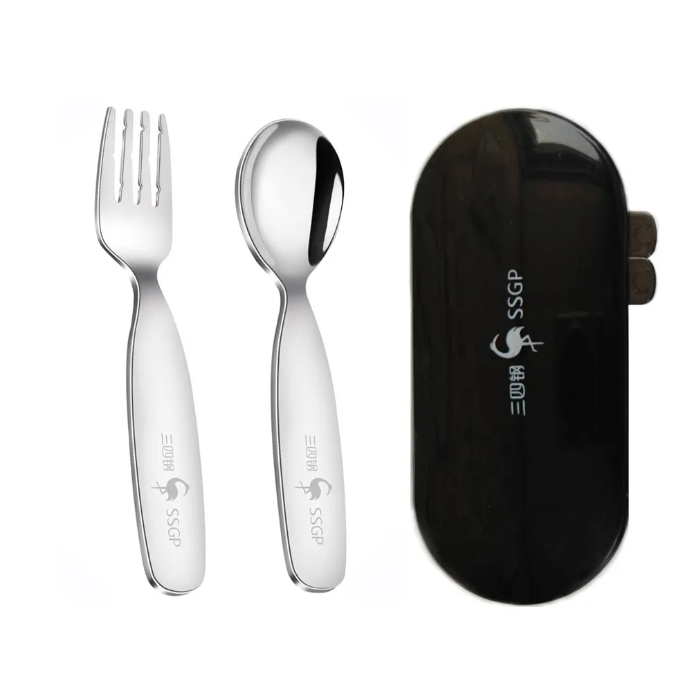 PUSH!餐具304不銹鋼湯匙勺子金屬湯勺短柄寶寶勺子兒童小勺子(粉色盒一入)E121-1 歷史價格詳細信息