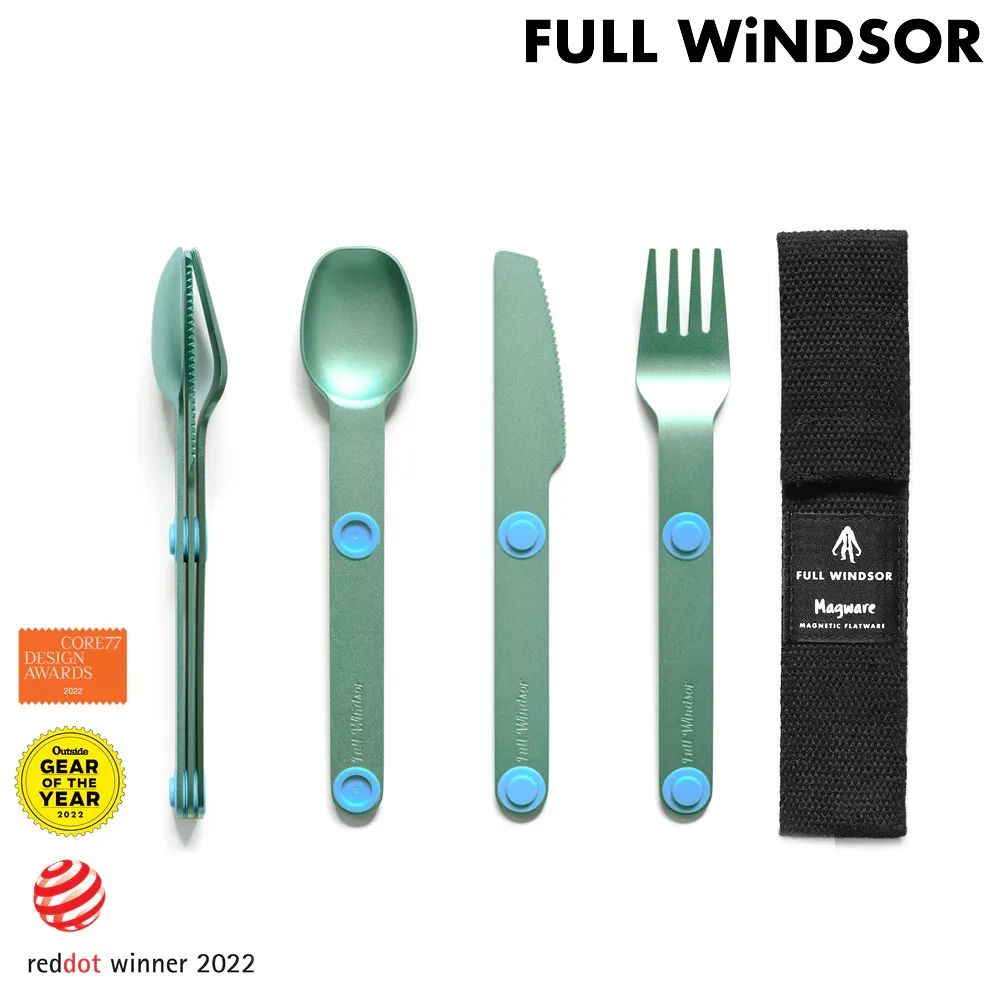Full Windsor Magware 磁性餐具三件組 MAG-SS-TUR 水藍 / 叉刀匙 鋁合金 露營炊具 歷史價格詳細信息