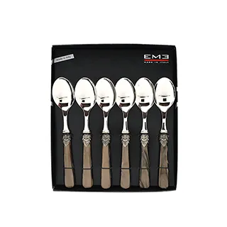 義大利EME經典拿破崙系列（寶石藍色）6入點心叉組18cm附原裝彩盒 歷史價格詳細信息