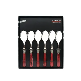 義大利EME經典拿破崙系列（寶石藍色）6入點心叉組18cm附原裝彩盒 歷史價格詳細信息