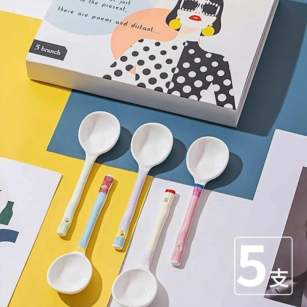 【挪威森林】5雙禮盒組 馬卡龍拼色陶瓷筷子 歷史價格詳細信息