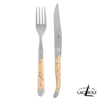 Forge de Laguiole 頂級手工樺木牛排刀叉禮盒組-亮面 歷史價格詳細信息