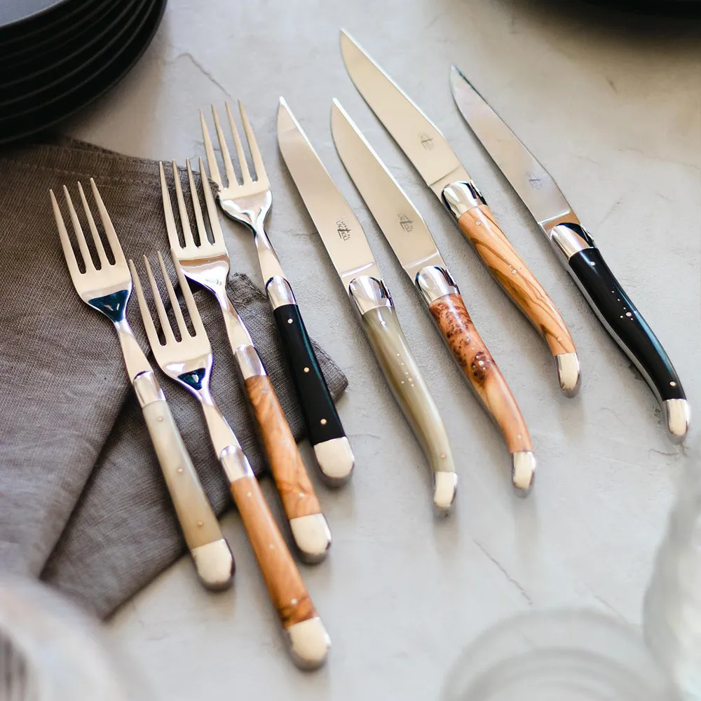 Forge de Laguiole 頂級手工樺木牛排刀叉禮盒組-亮面 歷史價格詳細信息