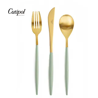 Cutipol-青玉金點心叉匙+義大利VBC-蕾絲馬卡龍20cm餐盤 歷史價格詳細信息