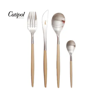 葡萄牙Cutipol MIO系列-白柄霧面不銹鋼-21.5cm主餐刀叉匙12cm咖啡匙-4件組 歷史價格詳細信息