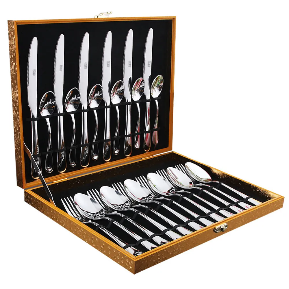 PUSH! 精緻餐具不銹鋼牛排刀牛排叉西餐刀叉 二件套裝 E41 歷史價格詳細信息